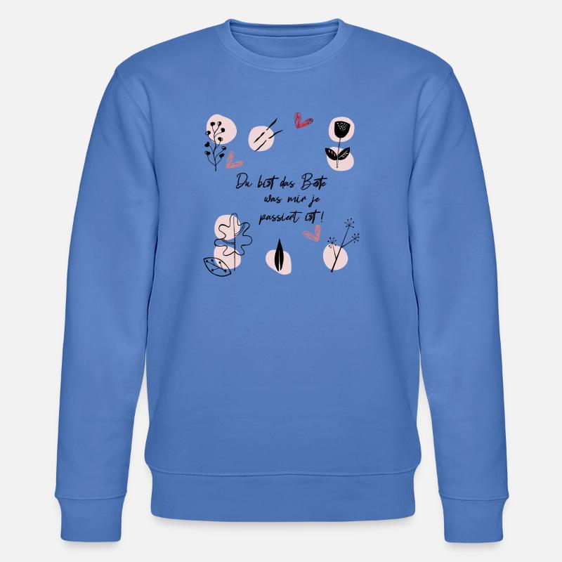 Du bist das Beste - Stanley/Stella Unisex Bio-Sweatshirt CHANGER  - Blau