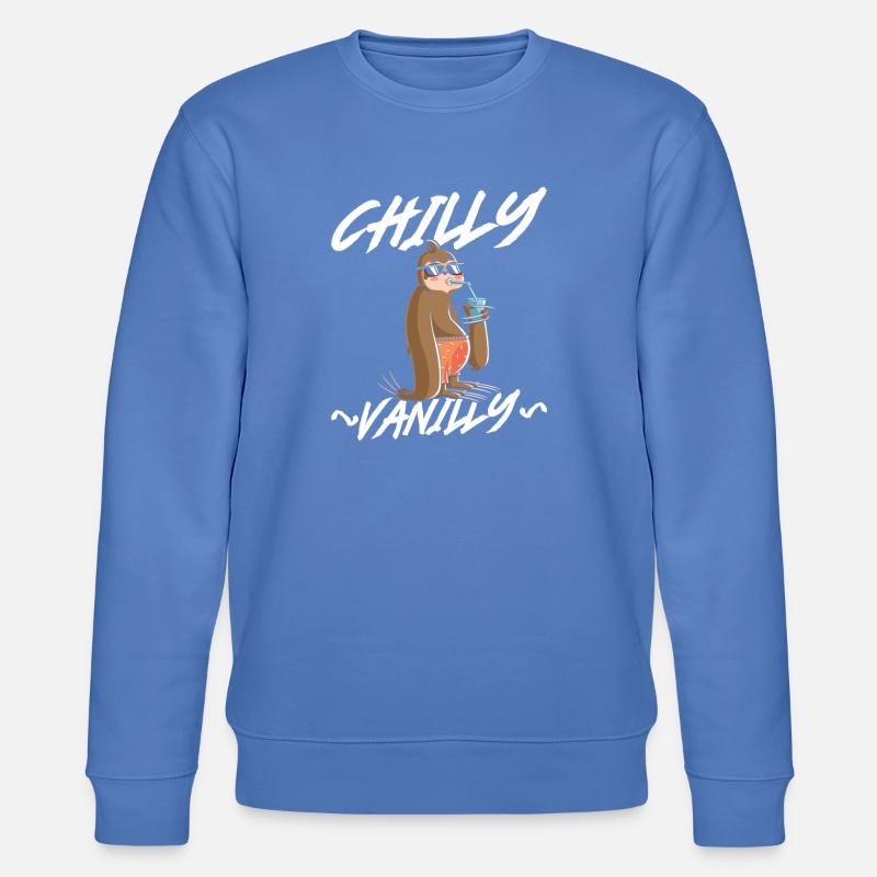 Chilly Vanilla Sloth - Stanley/Stella Unisex Bio-Sweatshirt CHANGER  - Blau