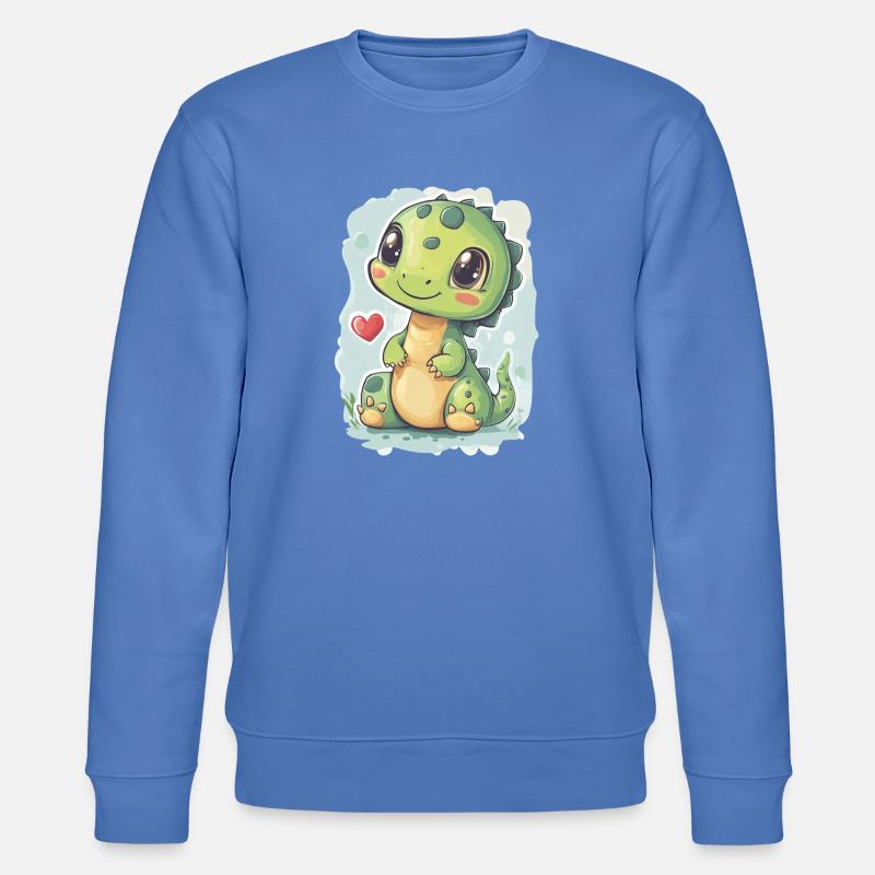Dinosaurier - Stanley/Stella Unisex Bio-Sweatshirt CHANGER  - Blau
