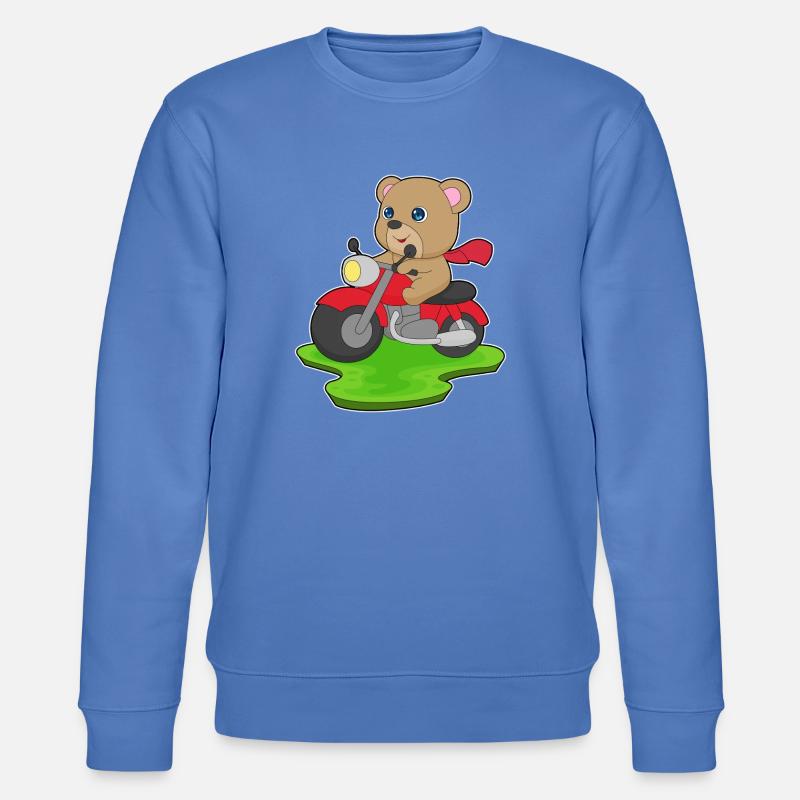 Bär Motorrad - Stanley/Stella Unisex Bio-Sweatshirt CHANGER  - Blau