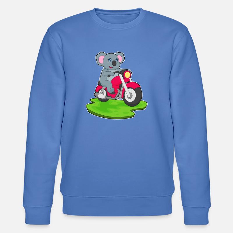 Koala Motorrad - Stanley/Stella Unisex Bio-Sweatshirt CHANGER  - Blau