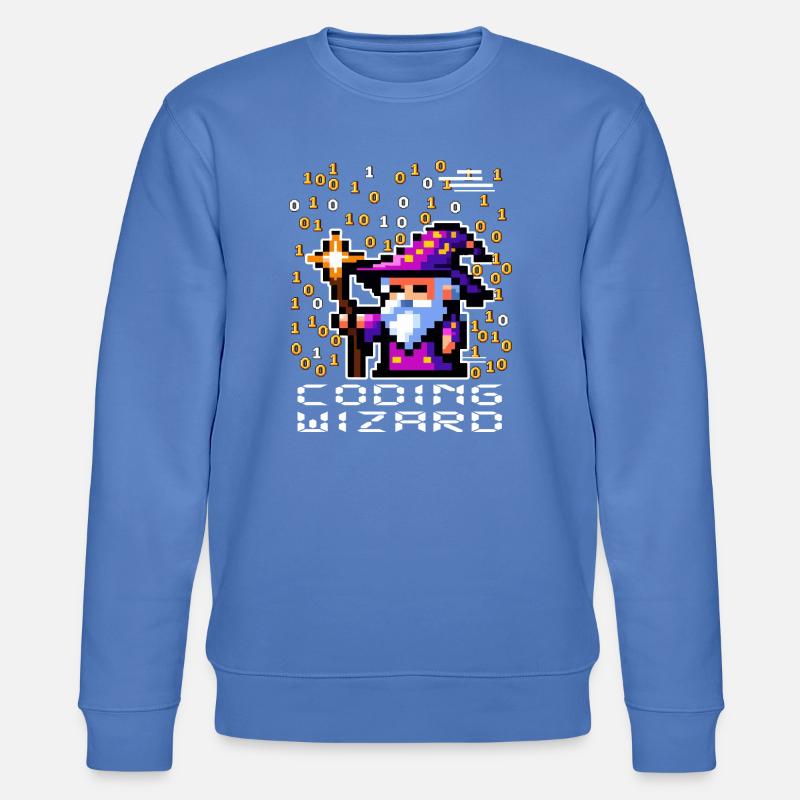 Sorcier Pixel Code - Sweat bio CHANGER Stanley/Stella Unisexe - bleu