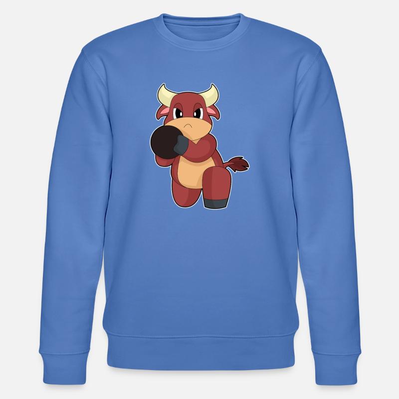 Stier Bowling Bowlingkugel - Stanley/Stella Unisex Bio-Sweatshirt CHANGER  - Blau