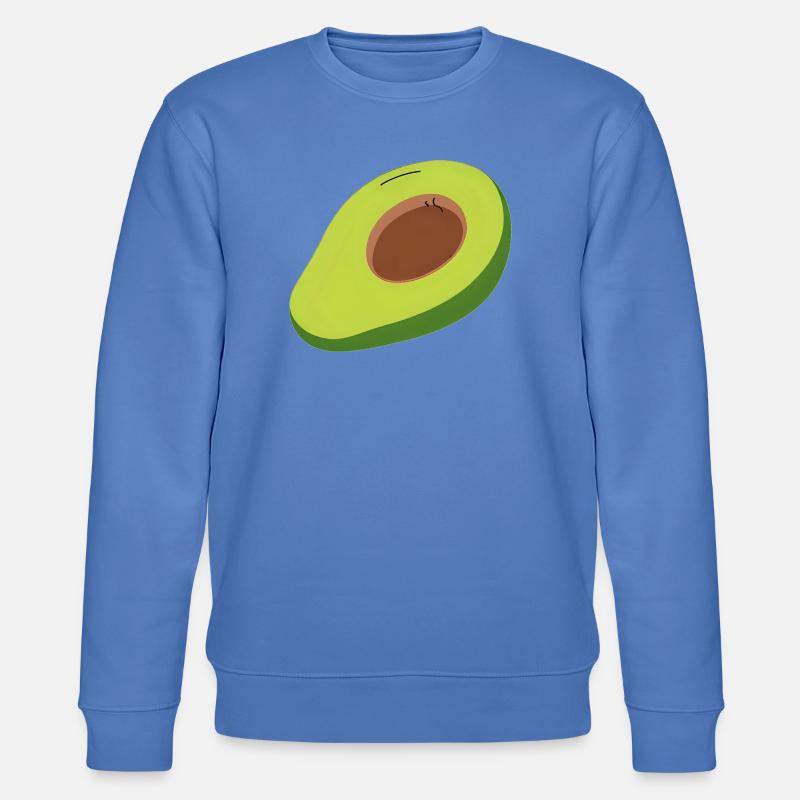 Avocado Halbschnitt Illustration - Stanley/Stella Unisex Bio-Sweatshirt CHANGER  - Blau