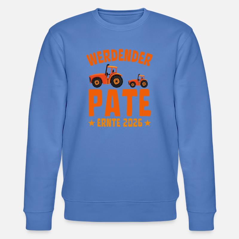 Werdender Pate Ernte 2026 - Stanley/Stella Unisex Bio-Sweatshirt CHANGER  - Blau