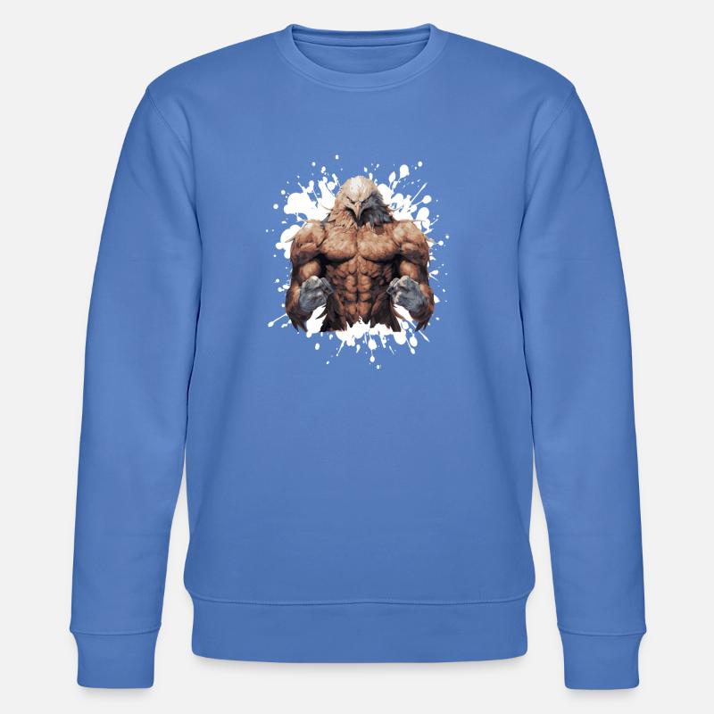 Eagle Muscles Musculation Bête - Sweat bio CHANGER Stanley/Stella Unisexe - bleu