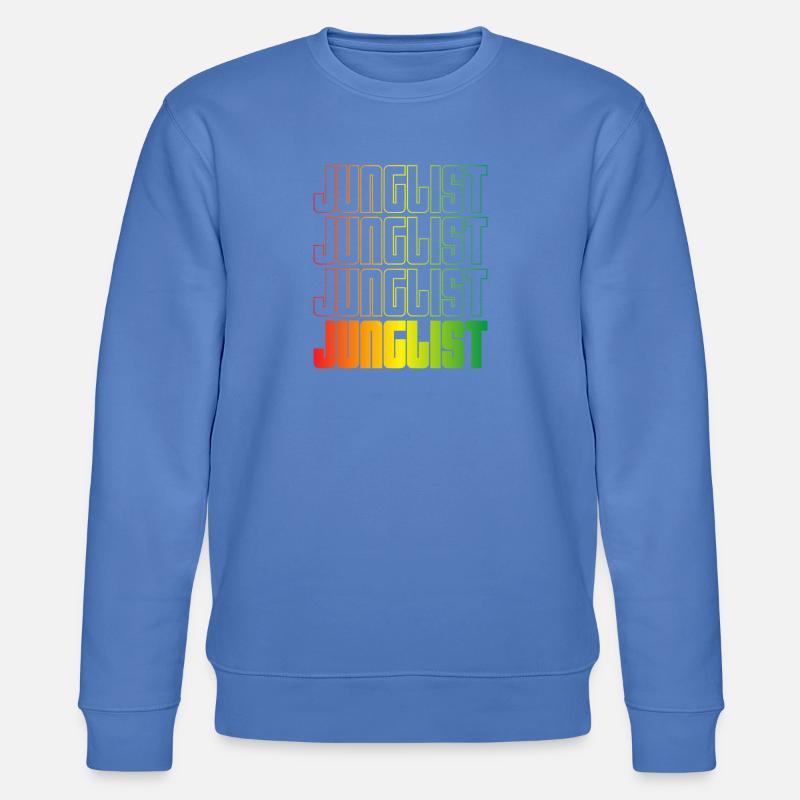 Junglist Farbverlauf Text DNB - Stanley/Stella Unisex Bio-Sweatshirt CHANGER  - Blau