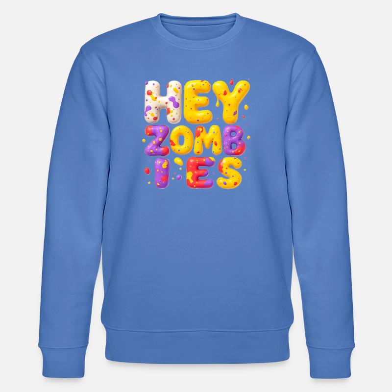 Halloween & Zombie Design Cooler Fun - Stanley/Stella Unisex Bio-Sweatshirt CHANGER  - Blau