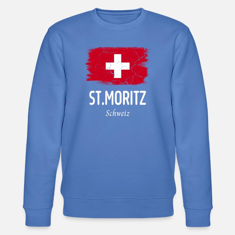 St. Moritz - Stanley/Stella Unisex Bio-Sweatshirt CHANGER  - Blau