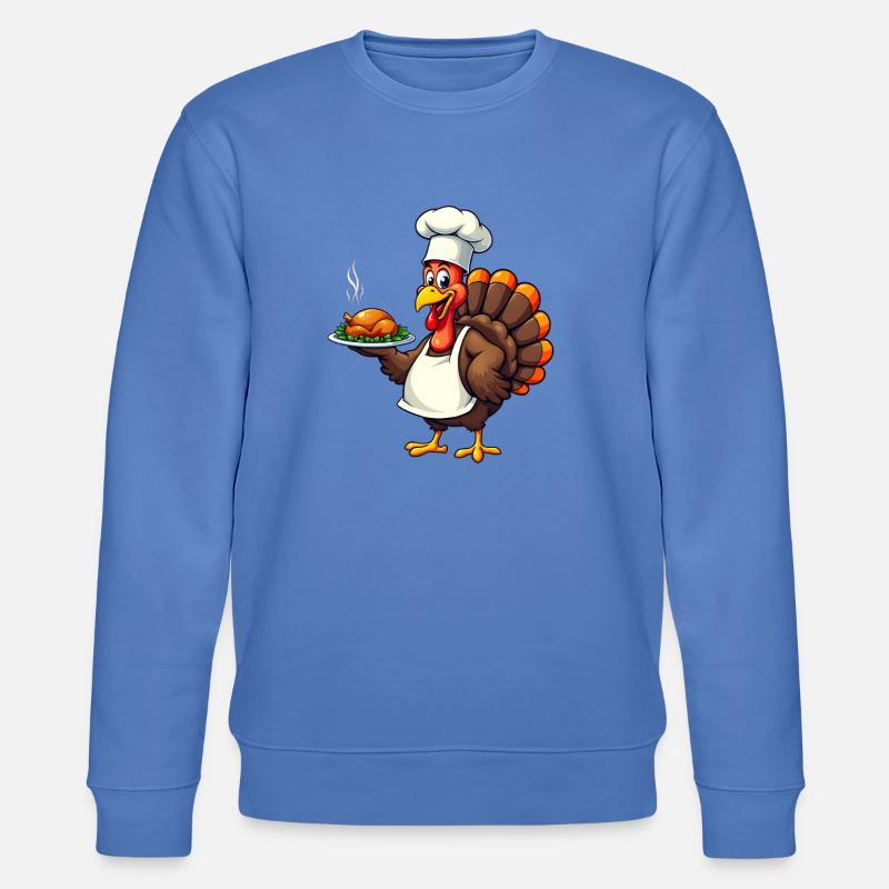 Cuisinier de dinde de Thanksgiving Thanksgiving - Sweat bio CHANGER Stanley/Stella Unisexe - bleu