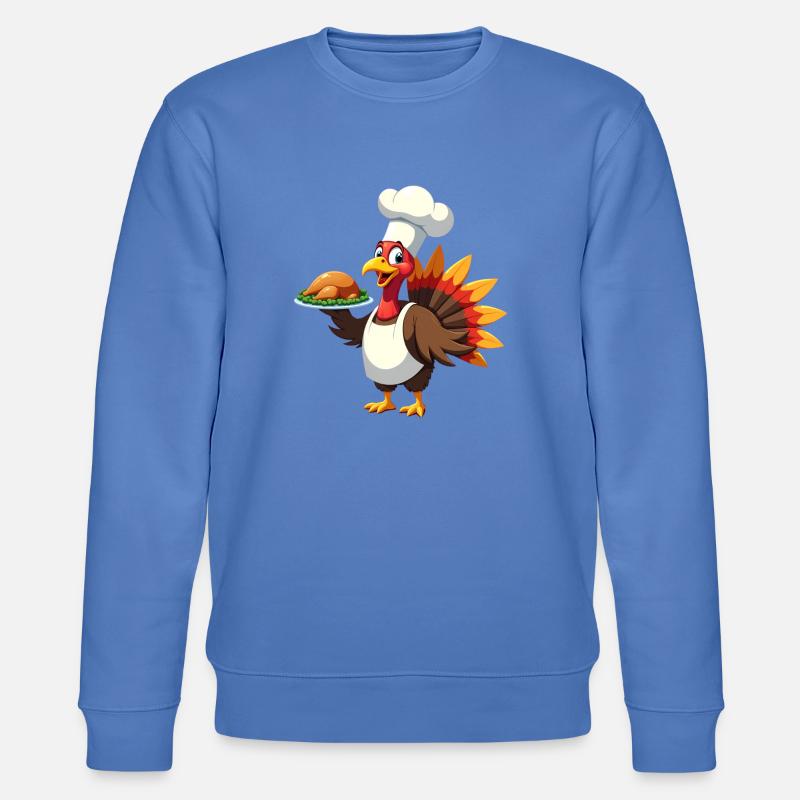 Cuisinier de dinde de Thanksgiving Thanksgiving - Sweat bio CHANGER Stanley/Stella Unisexe - bleu