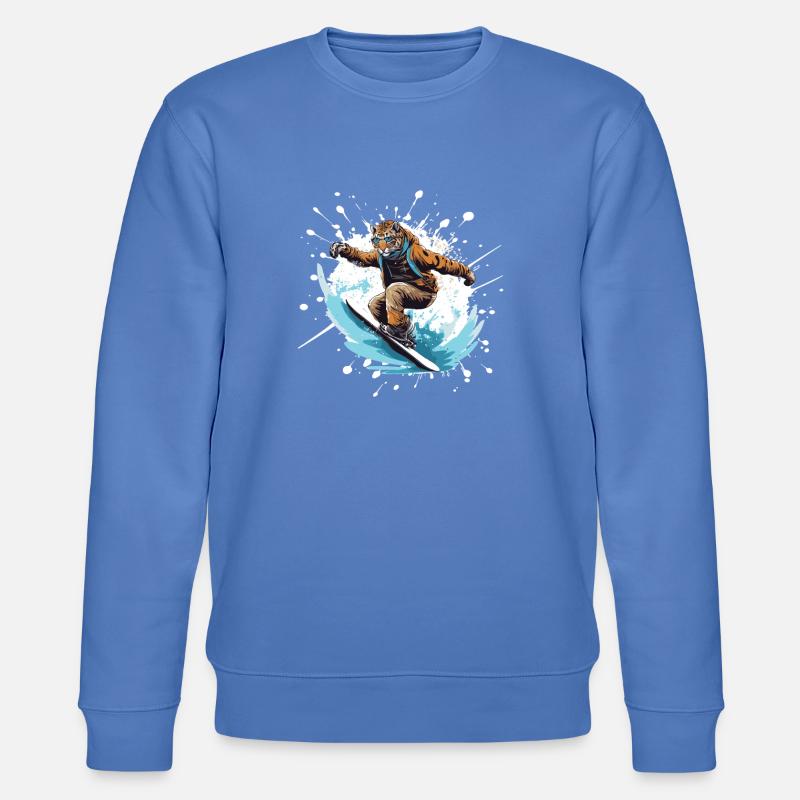 Gepard Snowboard - Stanley/Stella Unisex Bio-Sweatshirt CHANGER - Blau