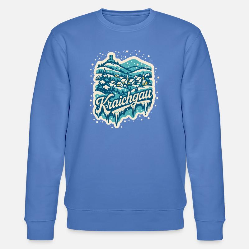 Kraichgau Winterlandschaft   - Stanley/Stella Unisex Bio-Sweatshirt CHANGER  - Blau