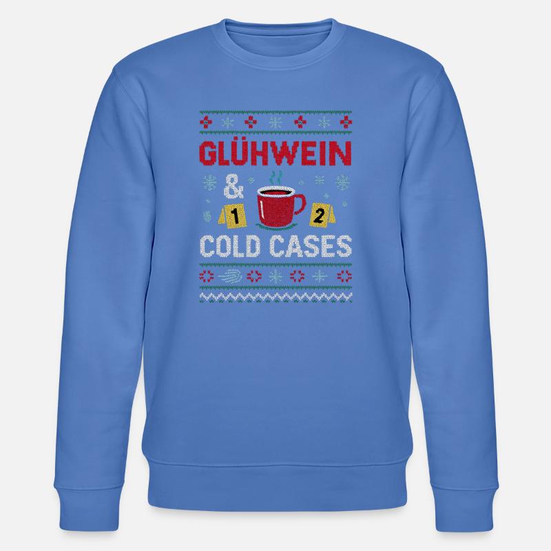 Glühwein & Cold Cases - Stanley/Stella Unisex Bio-Sweatshirt CHANGER  - Blau