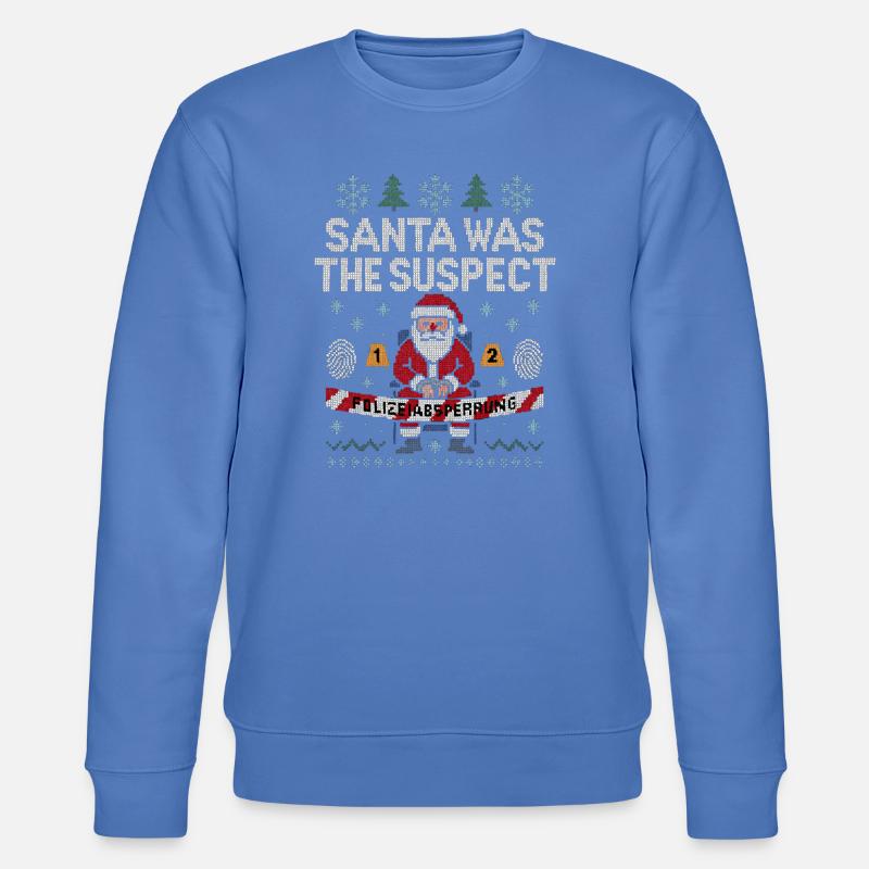 Santa War Der Verdächtige - Stanley/Stella Unisex Bio-Sweatshirt CHANGER  - Blau