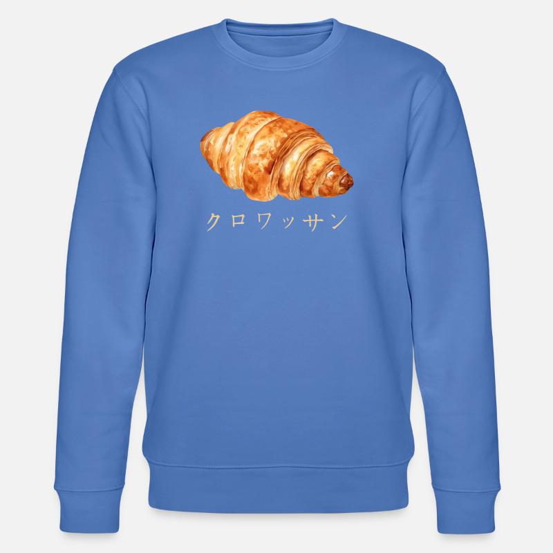 Conception de texte japonais croissant mignon - Sweat bio CHANGER Stanley/Stella Unisexe - bleu