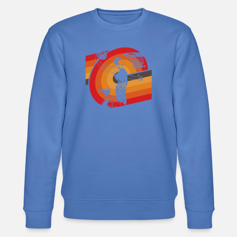 Basket-ball classique à l’ancienne design rétro - Sweat bio CHANGER Stanley/Stella Unisexe - bleu
