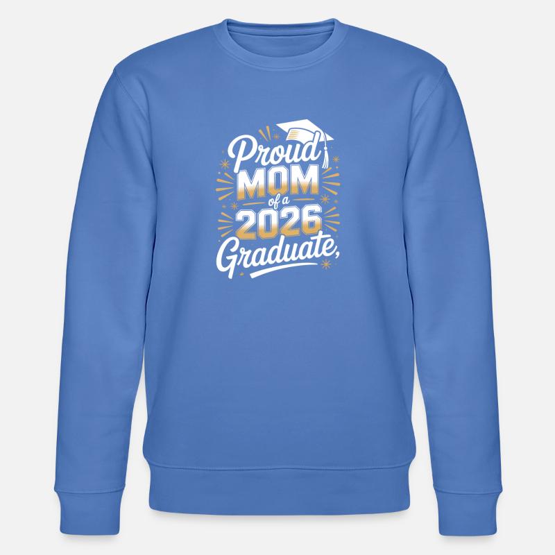 Stolze Mutter eines Absolventen von 2026 - Stanley/Stella Unisex Bio-Sweatshirt CHANGER  - Blau