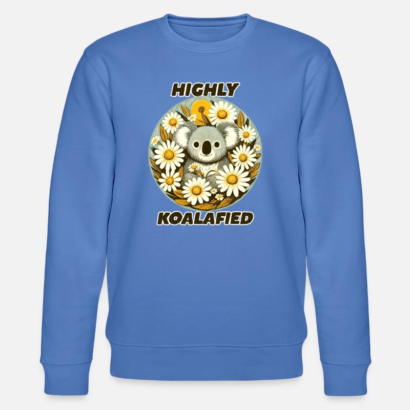 Stark koalafizierter Daisy Koala - Stanley/Stella Unisex Bio-Sweatshirt CHANGER  - Blau