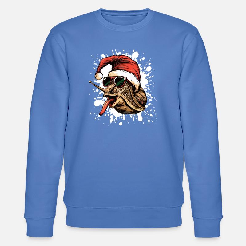 Escargot Noël Drôle - Sweat bio CHANGER Stanley/Stella Unisexe - bleu