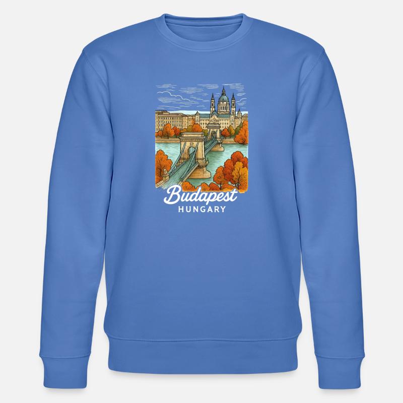 Budapest Ungarn - Stanley/Stella Unisex Bio-Sweatshirt CHANGER  - Blau