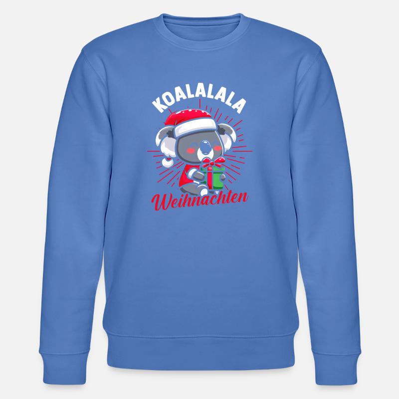 Weihnachtsmann Koala Weihnachtszeit Weihnachts - Stanley/Stella Unisex Bio-Sweatshirt CHANGER  - Blau