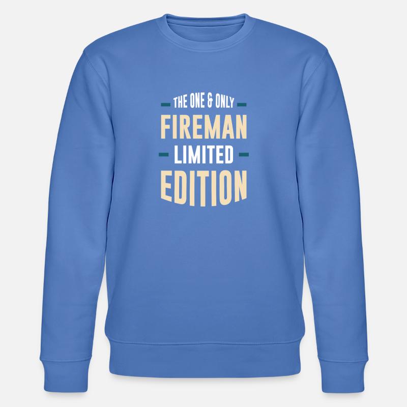 Einziger Feuerwehrheld Limited Edition - Stanley/Stella Unisex Bio-Sweatshirt CHANGER - Blau