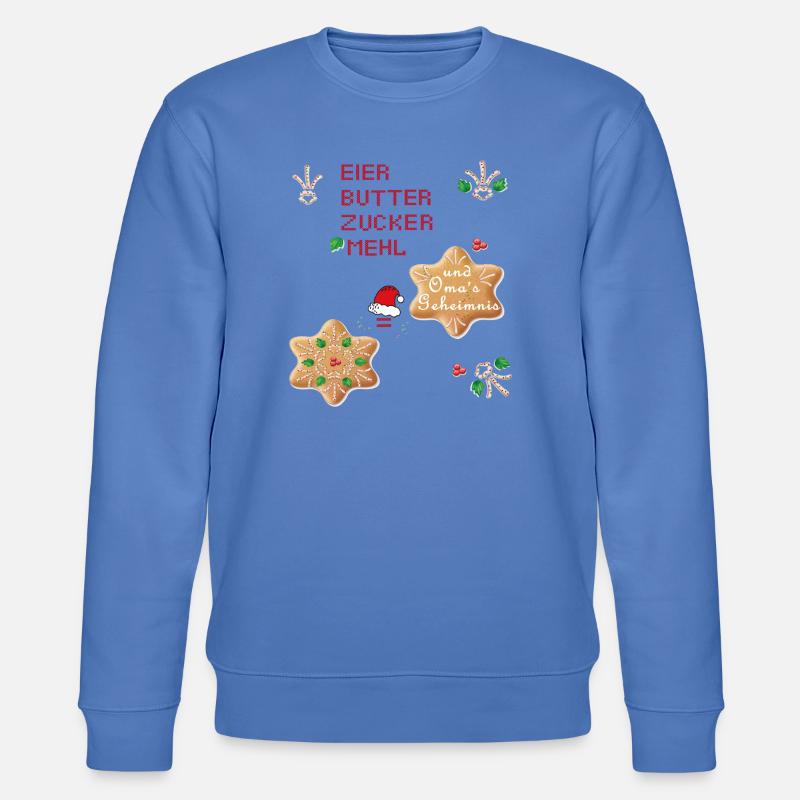 Weihnachtsplätzchen - Stanley/Stella Unisex Bio-Sweatshirt CHANGER  - Blau