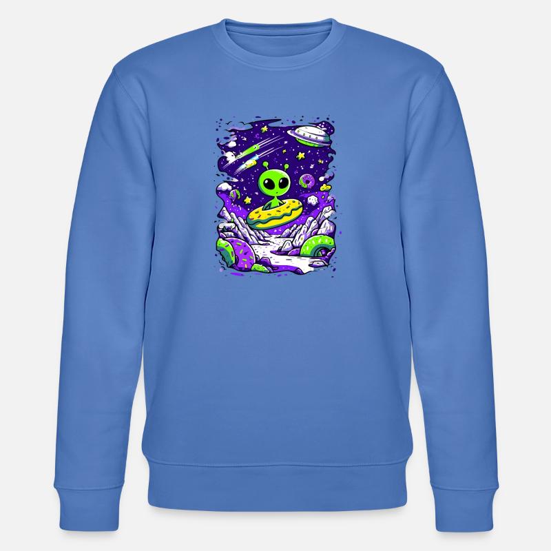 Beignet extraterrestre dans l’espace - Sweat bio CHANGER Stanley/Stella Unisexe - bleu
