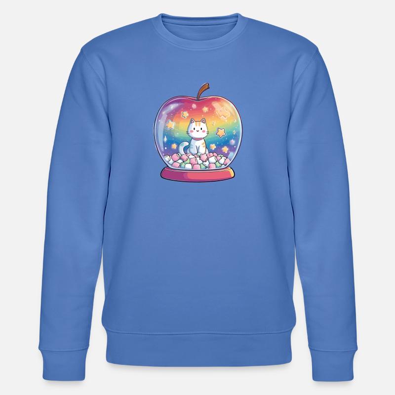 Arc-en-ciel boule de chat - Sweat bio CHANGER Stanley/Stella Unisexe - bleu