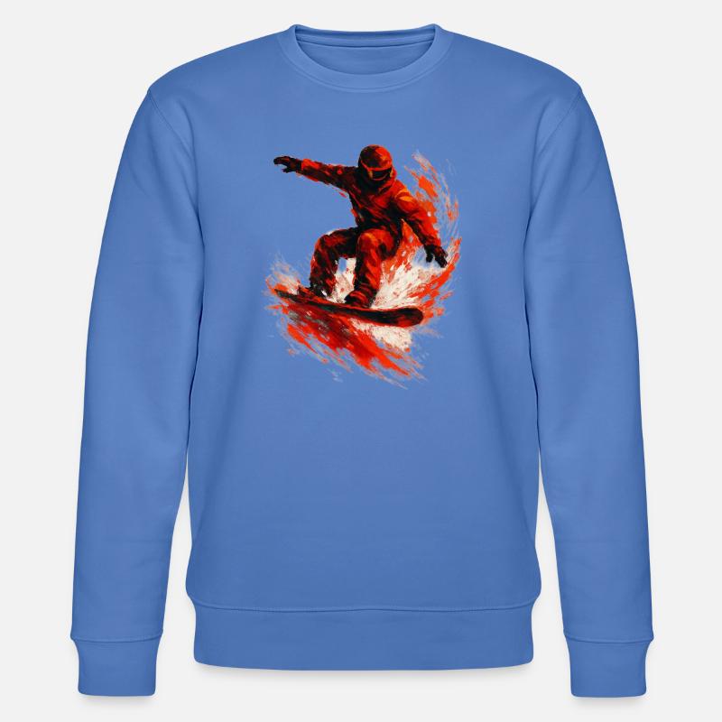 Snowboard | Snow | Snowboarder | Ski - Sweat bio CHANGER Stanley/Stella Unisexe - bleu