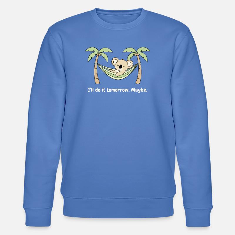 Koala dans les palmiers du hamac - Sweat bio CHANGER Stanley/Stella Unisexe - bleu