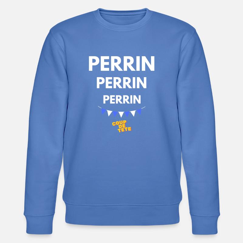 PERRIN, PERRIN, PERRIN - Coup de Tête - Stanley/Stella Unisex Bio-Sweatshirt CHANGER  - Blau