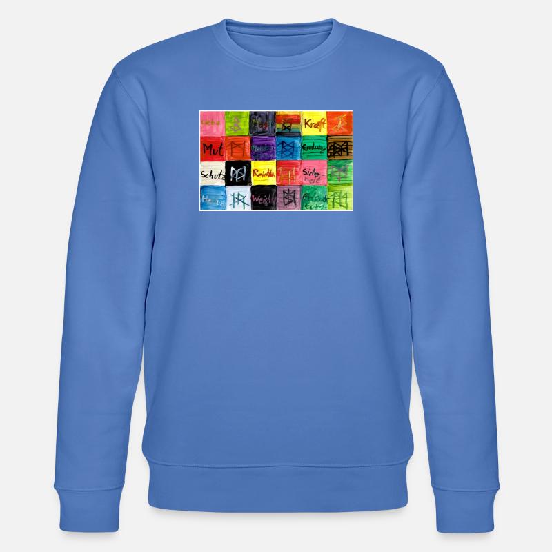 Runensegen_A5 - Stanley/Stella Unisex Bio-Sweatshirt CHANGER  - Blau