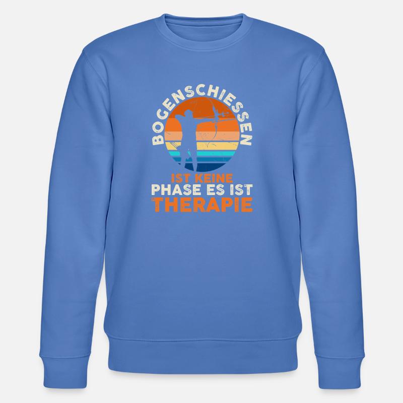 Bogenschütze Bogensport Bogenschießen - Stanley/Stella Unisex Bio-Sweatshirt CHANGER  - Blau