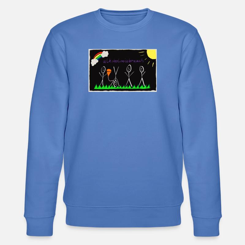 Festival Bild im Kinderstyle Bier - Stanley/Stella Unisex Bio-Sweatshirt CHANGER - Blau