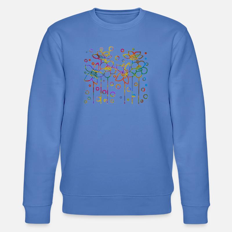 Blumen - Stanley/Stella Unisex Bio-Sweatshirt CHANGER  - Blau