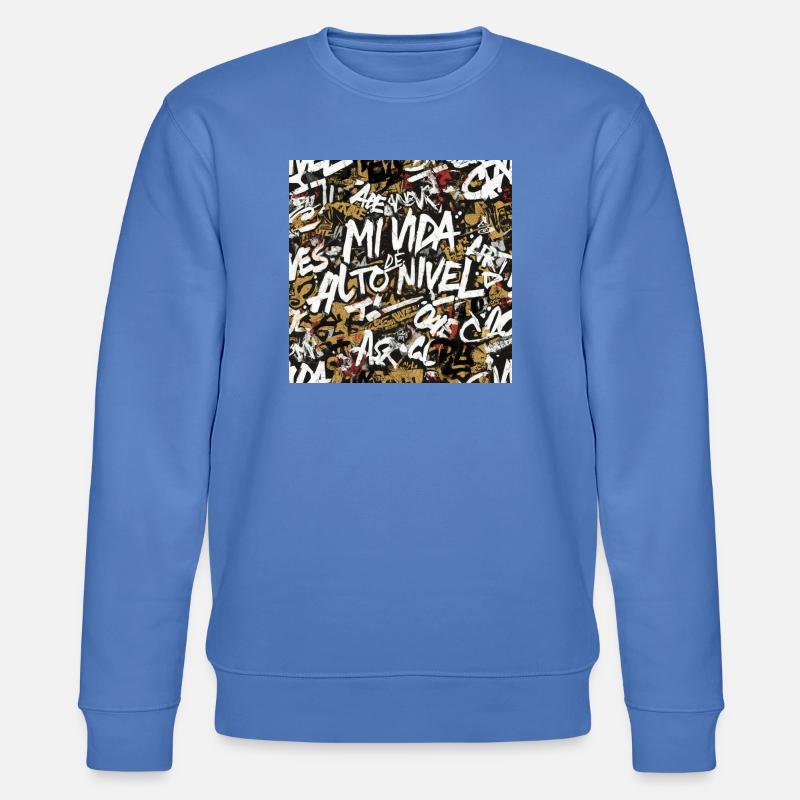 Lebendige urbane Graffiti - Stanley/Stella Unisex Bio-Sweatshirt CHANGER  - Blau