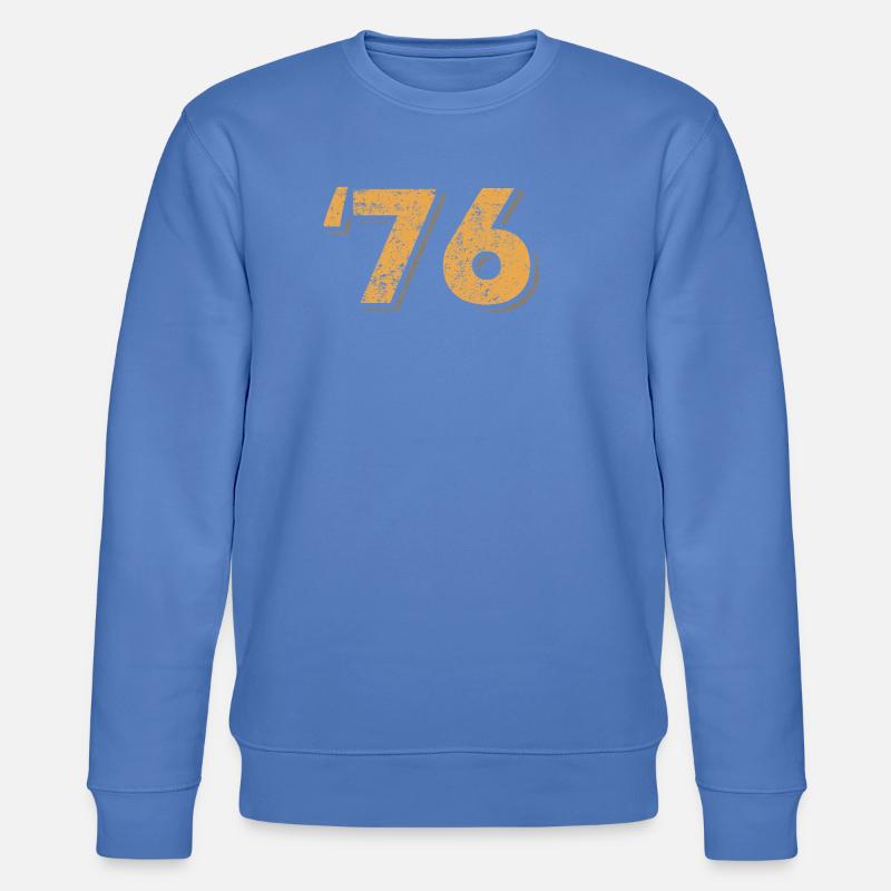 76 Rétro Numéro en Difficulté - Sweat bio CHANGER Stanley/Stella Unisexe - bleu