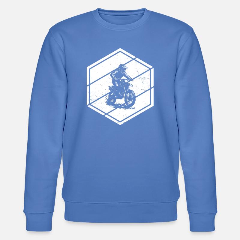 Conception compacte du motocross - Sweat bio CHANGER Stanley/Stella Unisexe - bleu