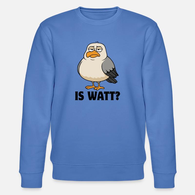 Möwe - Is Watt? - Nordsee - Geschenk - Stanley/Stella Unisex Bio-Sweatshirt CHANGER  - Blau