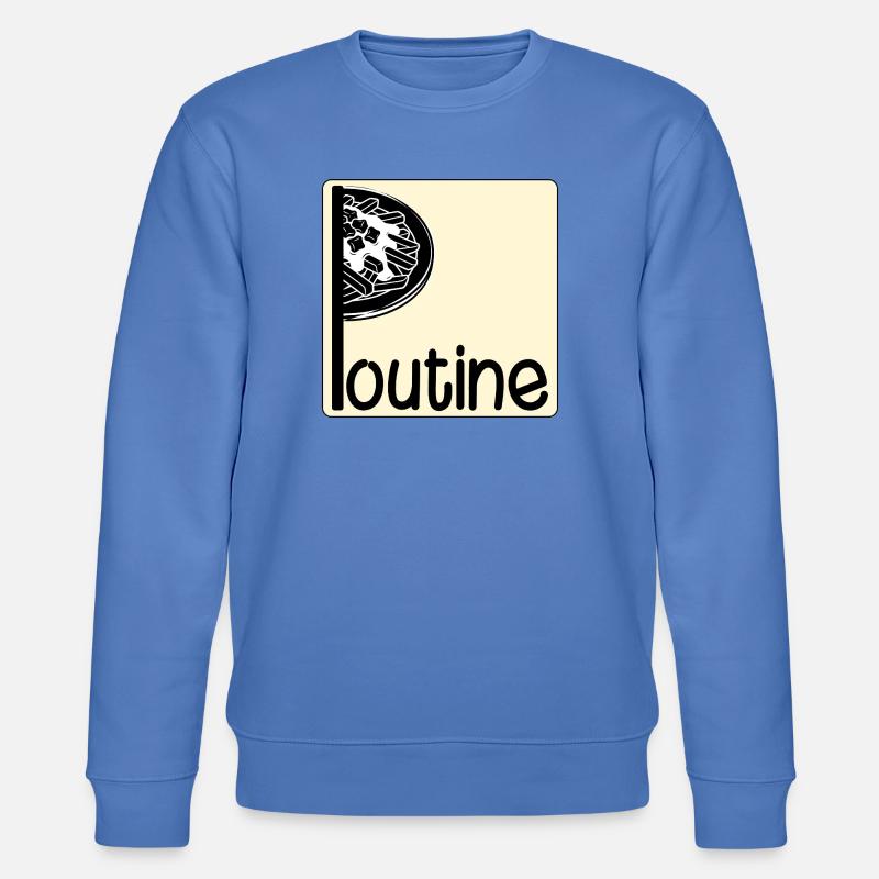 Kanada-kanadisches Gericht Poutine - Stanley/Stella Unisex Bio-Sweatshirt CHANGER  - Blau