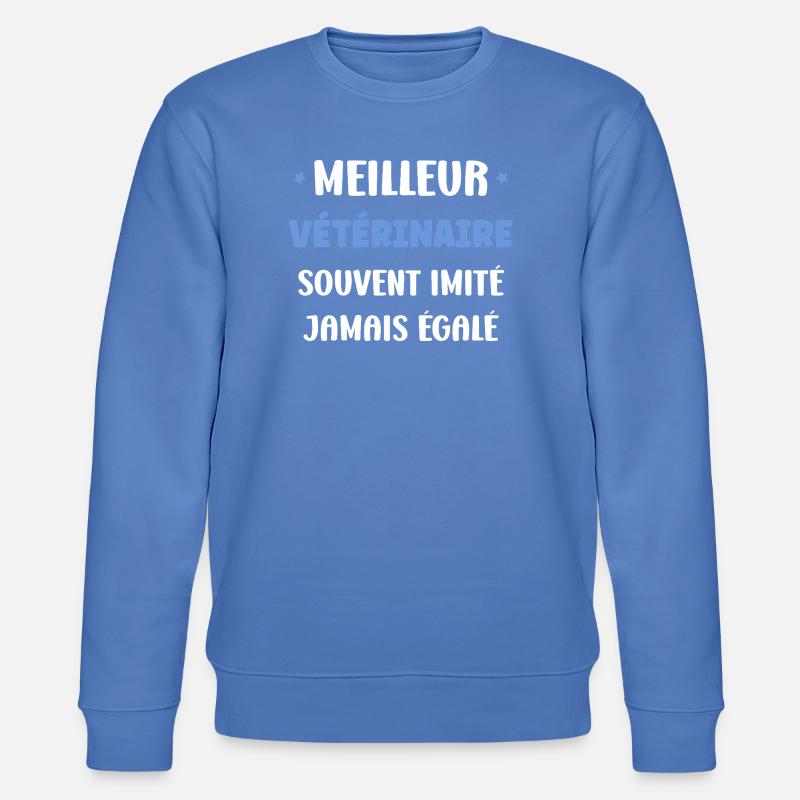 Bester Tierarzt aller Zeiten - Stanley/Stella Unisex Bio-Sweatshirt CHANGER  - Blau