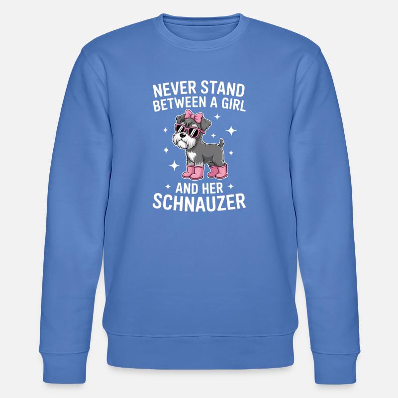 Schnauzer Sprüche Lustige Schnauzer Geschenk - Stanley/Stella Unisex Bio-Sweatshirt CHANGER - Blau