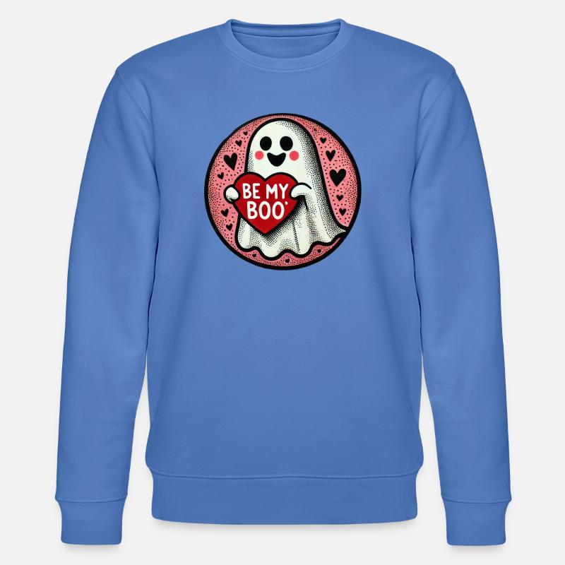 Sei mein Boo Ghost Heart - Stanley/Stella Unisex Bio-Sweatshirt CHANGER  - Blau
