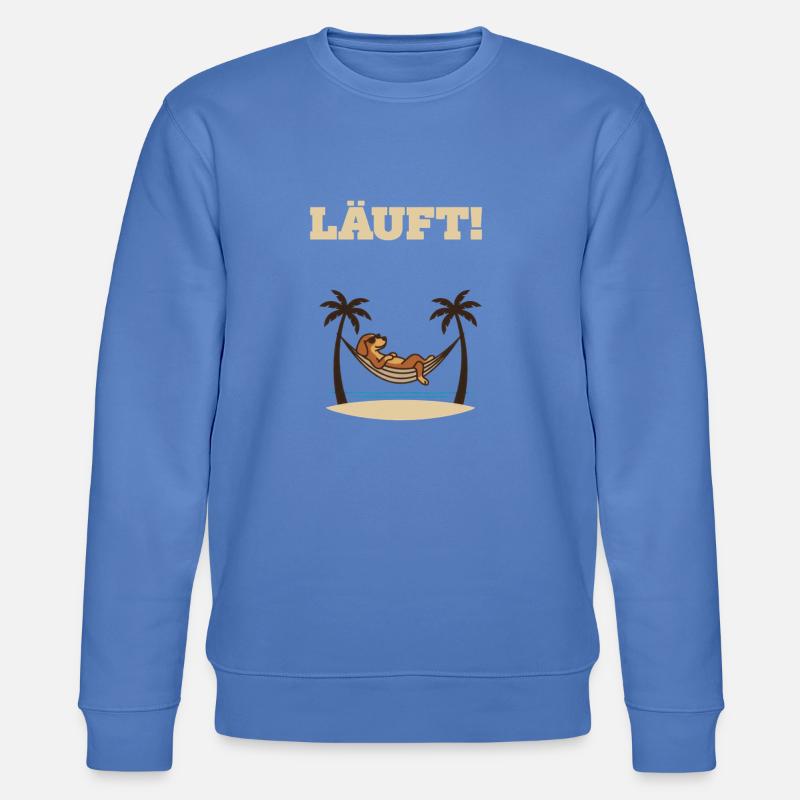 Course – Chien dans le hamac - Sweat bio CHANGER Stanley/Stella Unisexe - bleu
