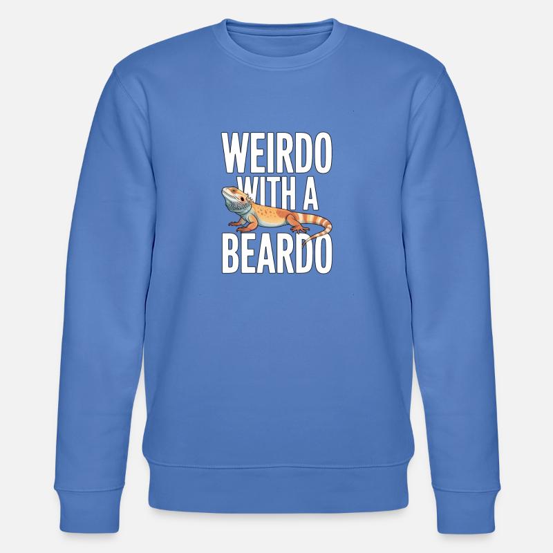 Weirdo mit Bartkind - Stanley/Stella Unisex Bio-Sweatshirt CHANGER  - Blau