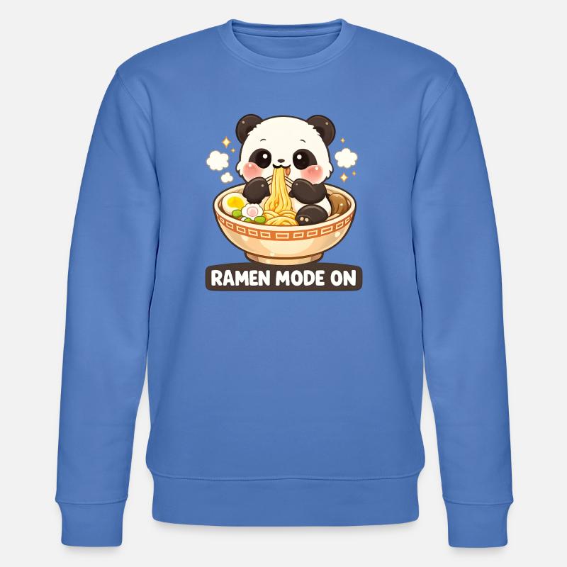 Ramen mode on Panda - Stanley/Stella Unisex Bio-Sweatshirt CHANGER  - Blau