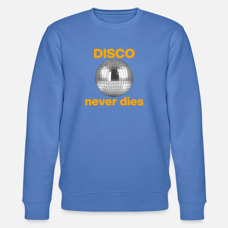 Disco never dies: Glitzer-Power! Discokugel - Stanley/Stella Unisex Bio-Sweatshirt CHANGER  - Blau