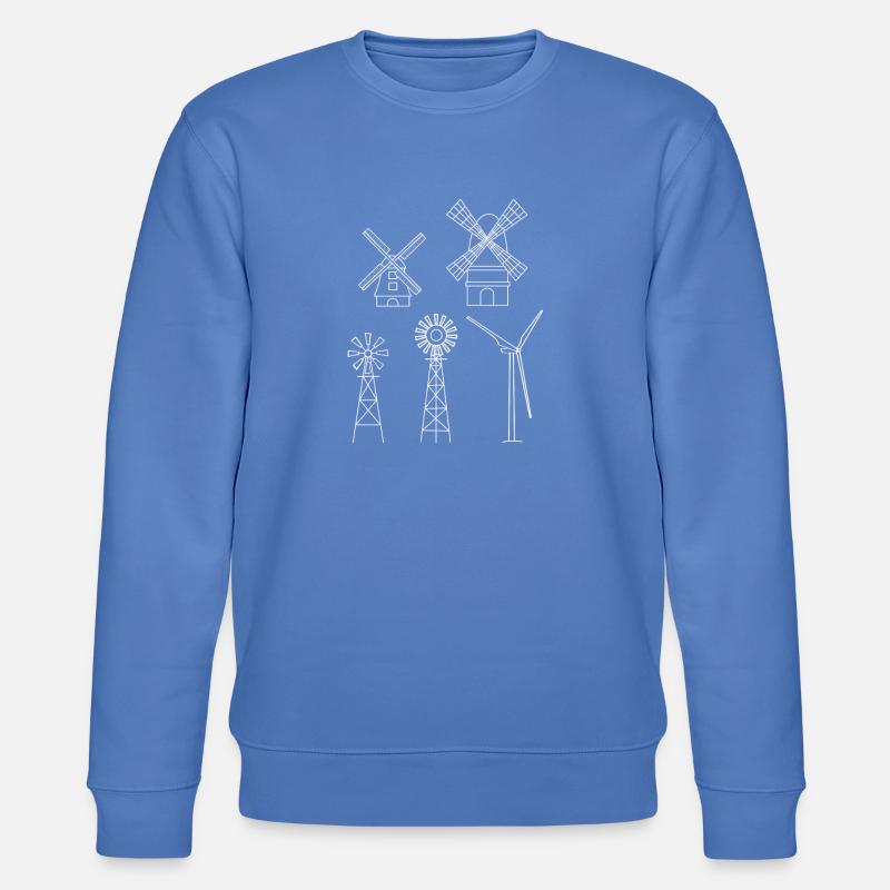 Windenergie Windkraft Windrad - Stanley/Stella Unisex Bio-Sweatshirt CHANGER  - Blau